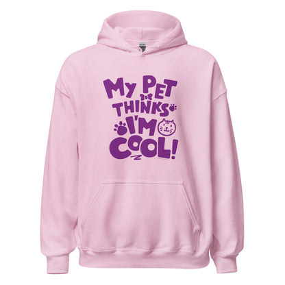 Masha and the Bear Friends Pet Thinks I'm Cool Unisex Hoodie Light Pink T-SHIRT