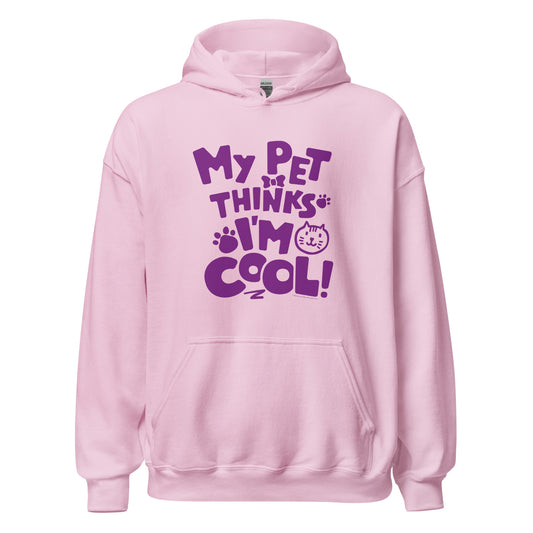 Masha and the Bear Friends Pet Thinks I'm Cool Unisex Hoodie Light Pink T-SHIRT