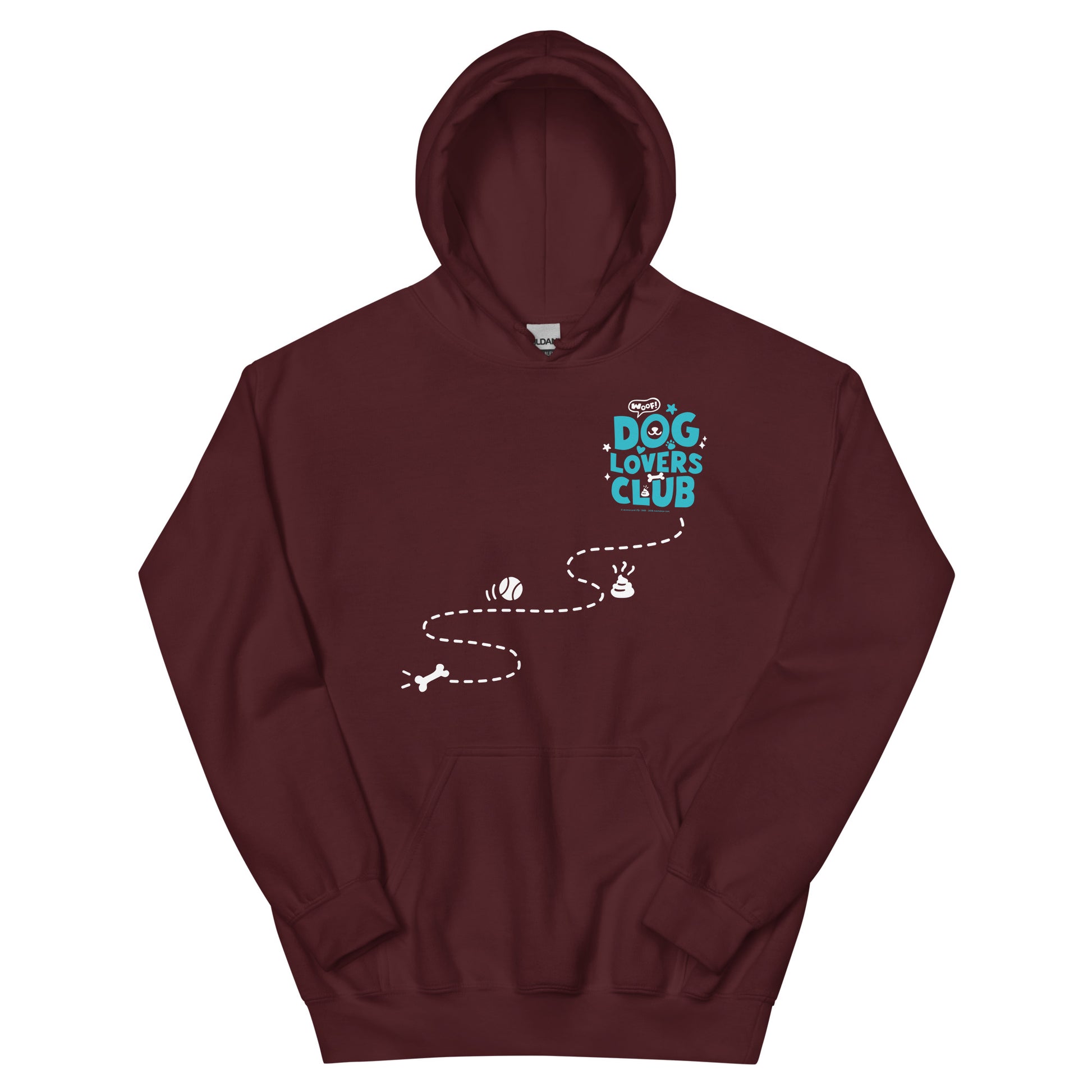 Masha and the Bear Friends Dog Lovers Club Unisex Hoodie Maroon T-SHIRT
