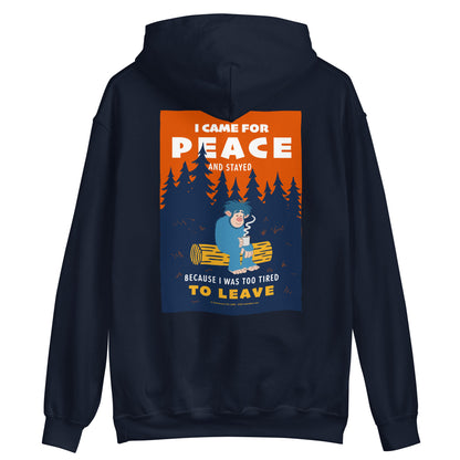 Masha and the Bear Friends I Came for Peace Unisex Hoodie with Back Print T-SHIRT