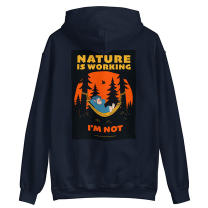 Masha and the Bear Friends Nature is Working Unisex Hoodie with Back Print T-SHIRT