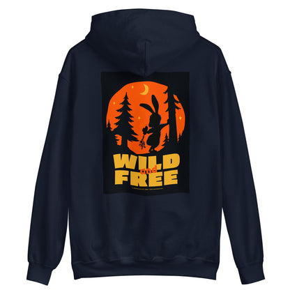 Masha and the Bear Friends Wild and Free Unisex Hoodie with Back Print T-SHIRT