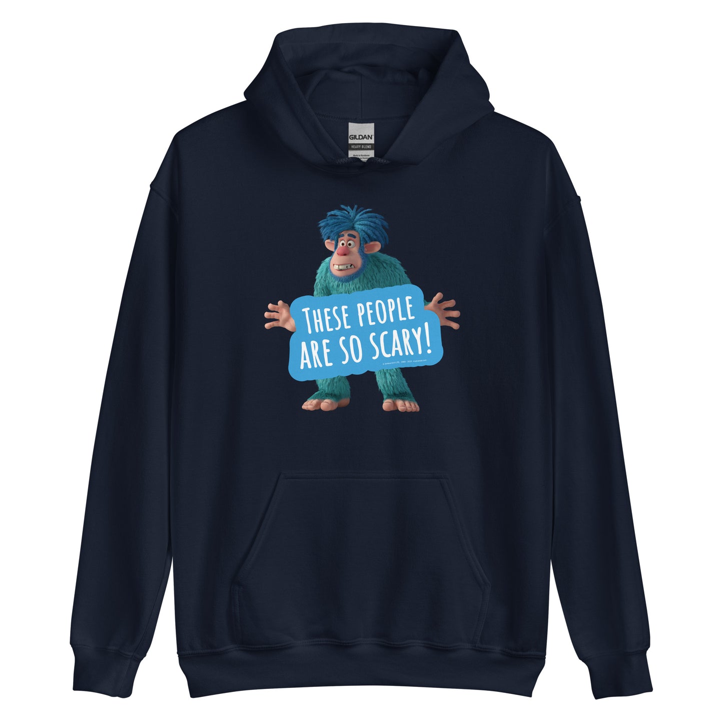 Masha and the Bear Friends Scary People Unisex Hoodie Navy T-SHIRT