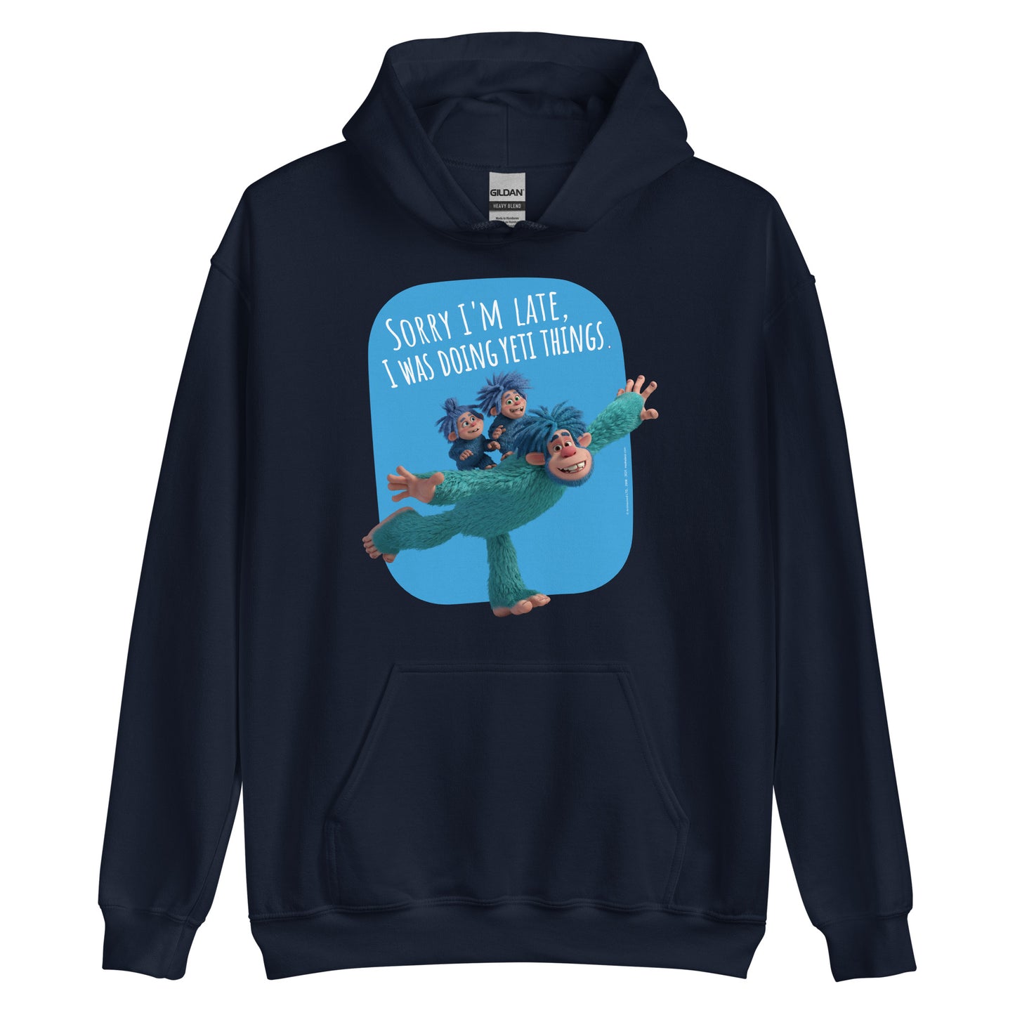 Masha and the Bear Friends Yeti Things Unisex Hoodie Navy T-SHIRT