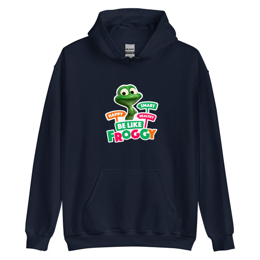 Masha and the Bear Friends Be Like Froggy Unisex Hoodie Navy T-SHIRT
