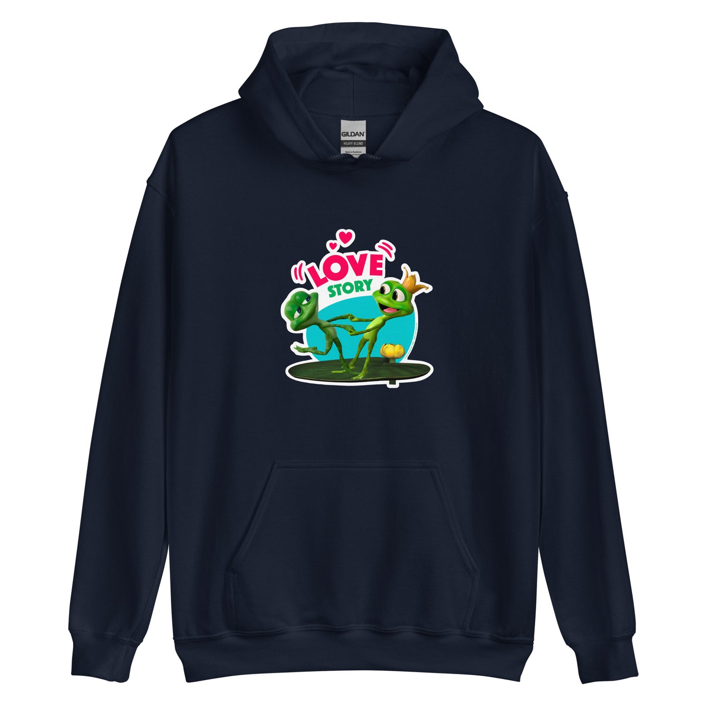 Masha and the Bear Friends Love Story Unisex Hoodie Navy T-SHIRT