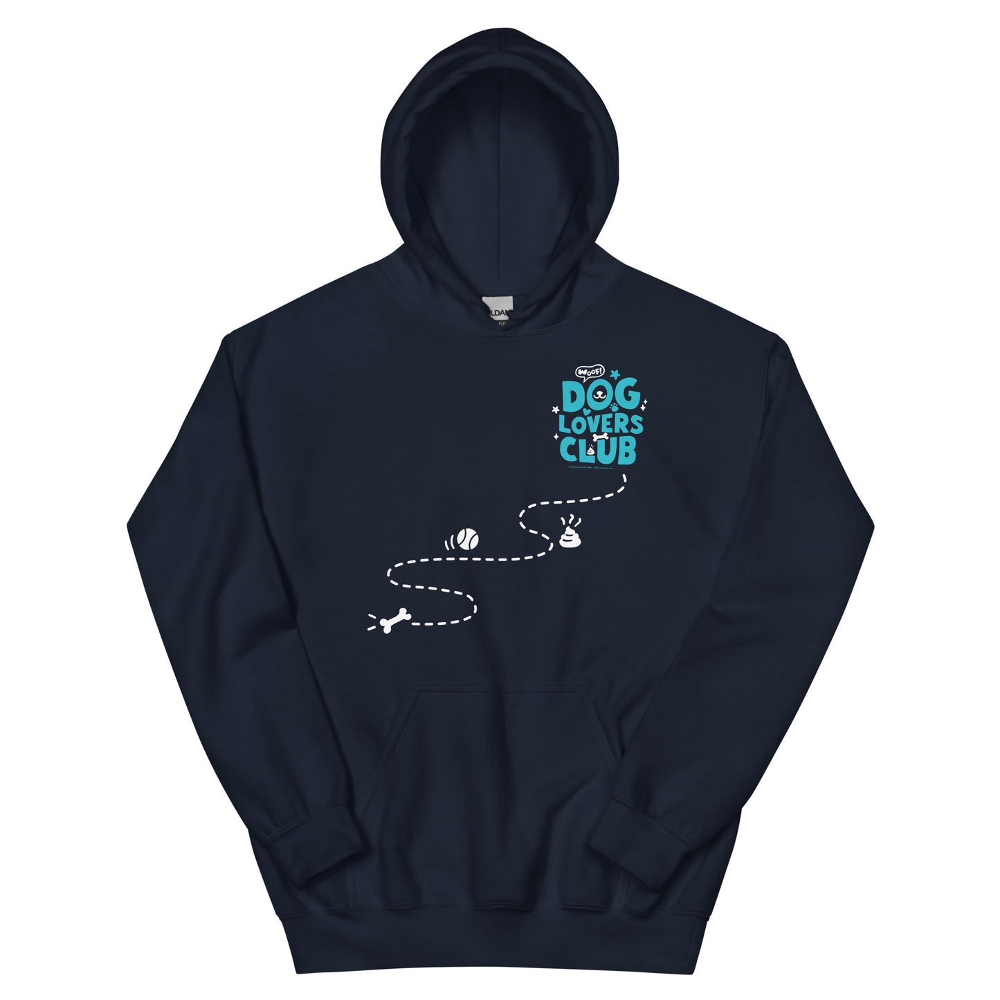 Masha and the Bear Friends Dog Lovers Club Unisex Hoodie Navy T-SHIRT