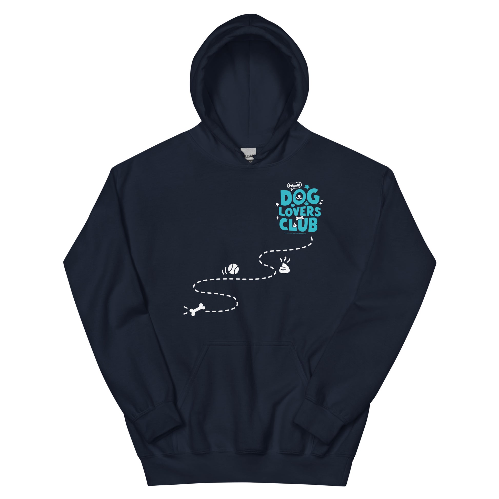 Masha and the Bear Friends Dog Lovers Club Unisex Hoodie Navy T-SHIRT