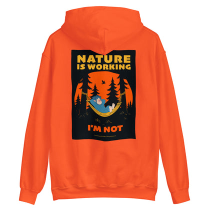 Masha and the Bear Friends Nature is Working Unisex Hoodie with Back Print T-SHIRT