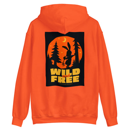 Masha and the Bear Friends Wild and Free Unisex Hoodie with Back Print T-SHIRT