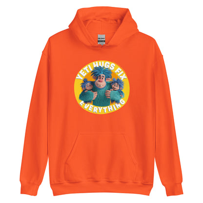 Masha and the Bear Friends Hugs Fix Everything Unisex Hoodie Orange T-SHIRT