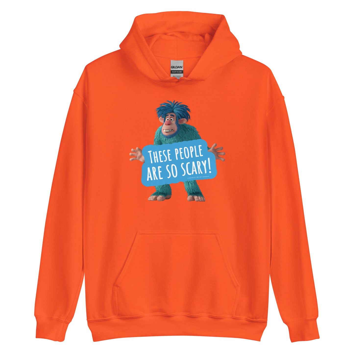 Masha and the Bear Friends Scary People Unisex Hoodie Orange T-SHIRT