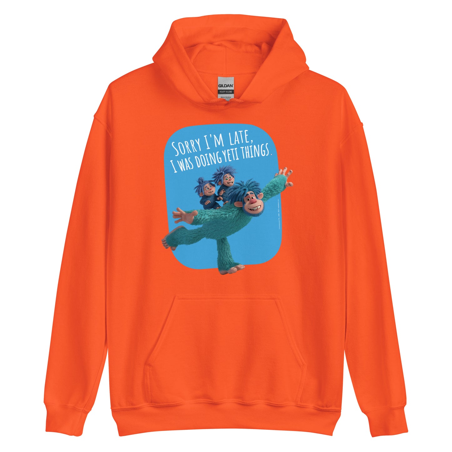 Masha and the Bear Friends Yeti Things Unisex Hoodie Orange T-SHIRT
