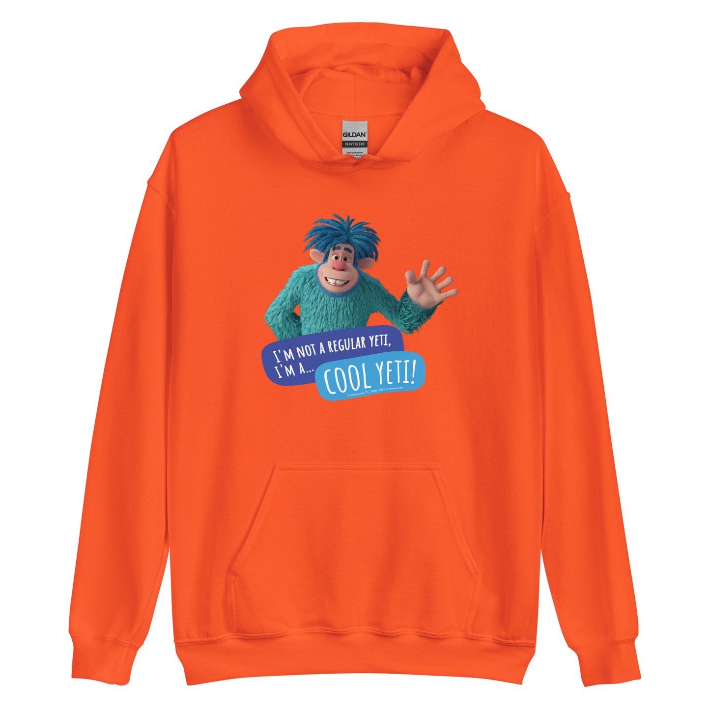 Masha and the Bear Friends Cool Yeti Unisex Hoodie Orange T-SHIRT