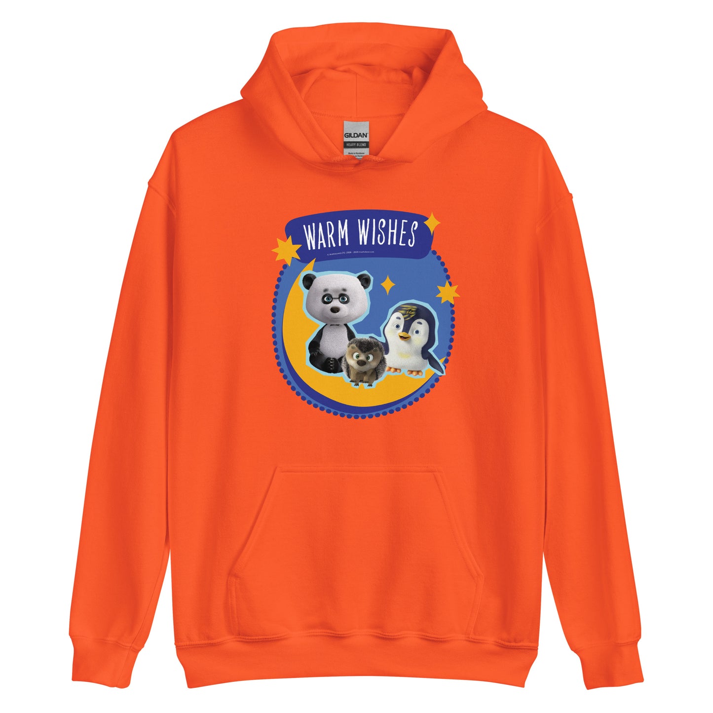 Masha and the Bear Friends Warm Wishes Unisex Hoodie Orange T-SHIRT