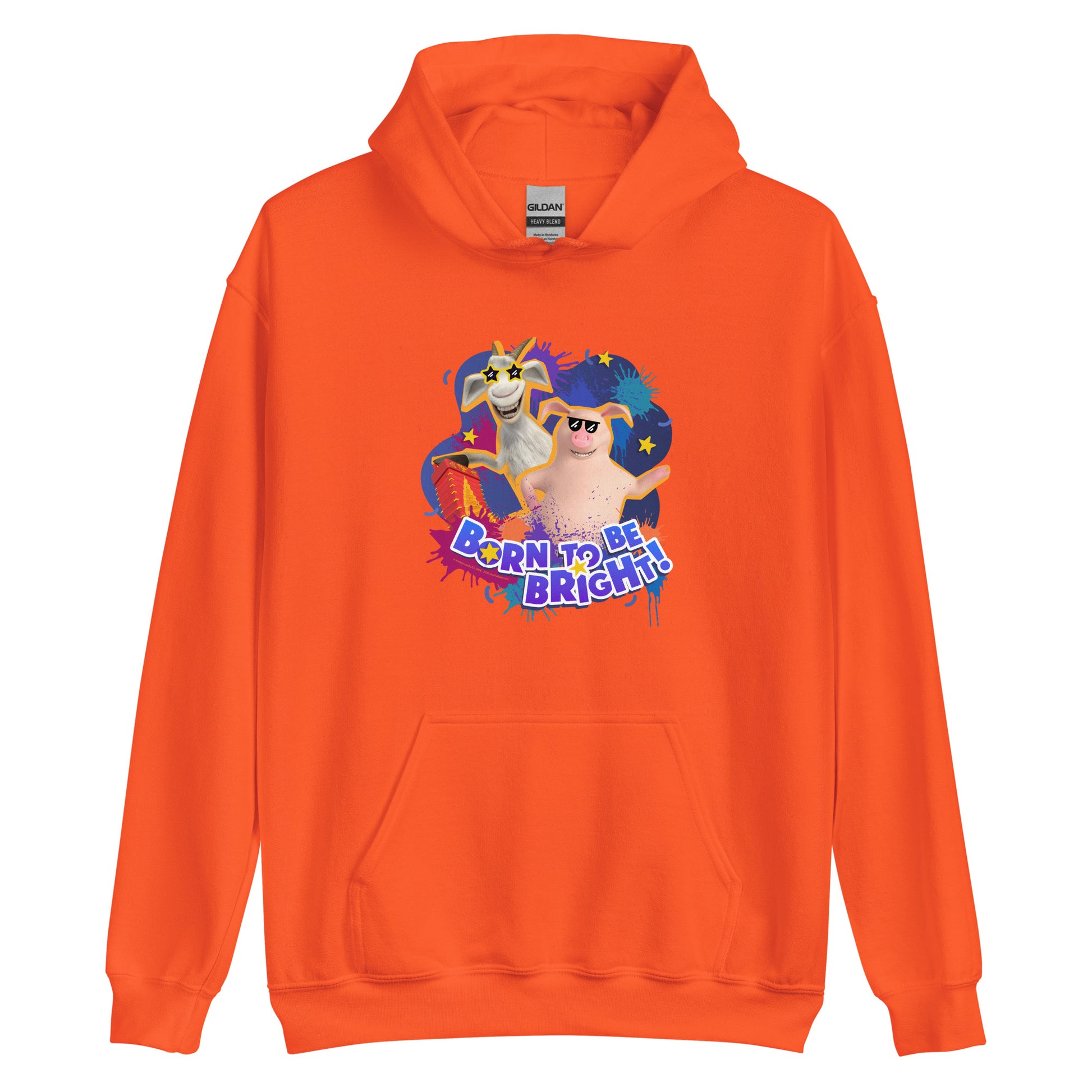 Masha and the Bear Friends Born To Be Bright! Unisex Hoodie Orange T-SHIRT