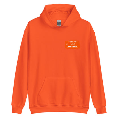Masha and the Bear Friends I Came for Peace Unisex Hoodie with Back Print Orange T-SHIRT