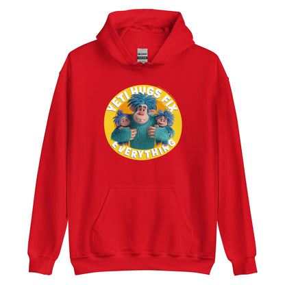 Masha and the Bear Friends Hugs Fix Everything Unisex Hoodie Red T-SHIRT