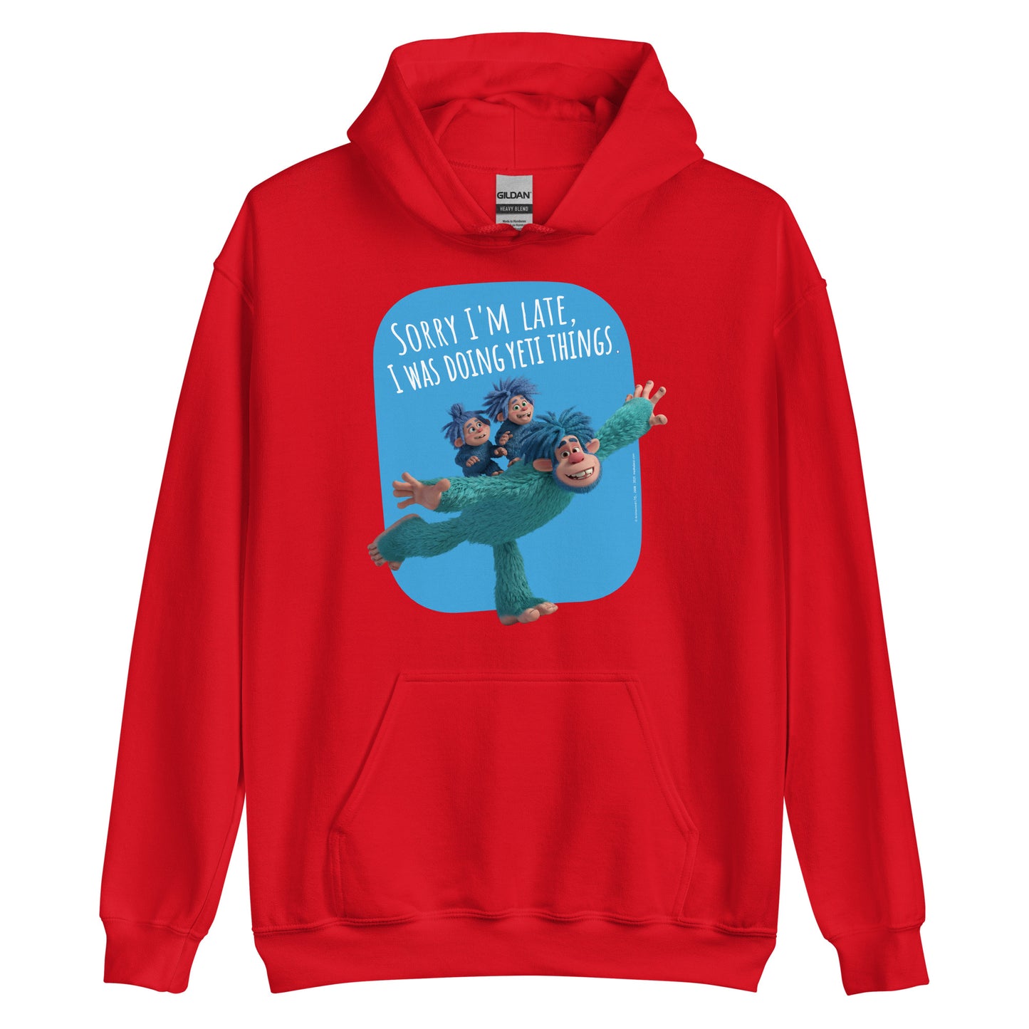 Masha and the Bear Friends Yeti Things Unisex Hoodie Red T-SHIRT