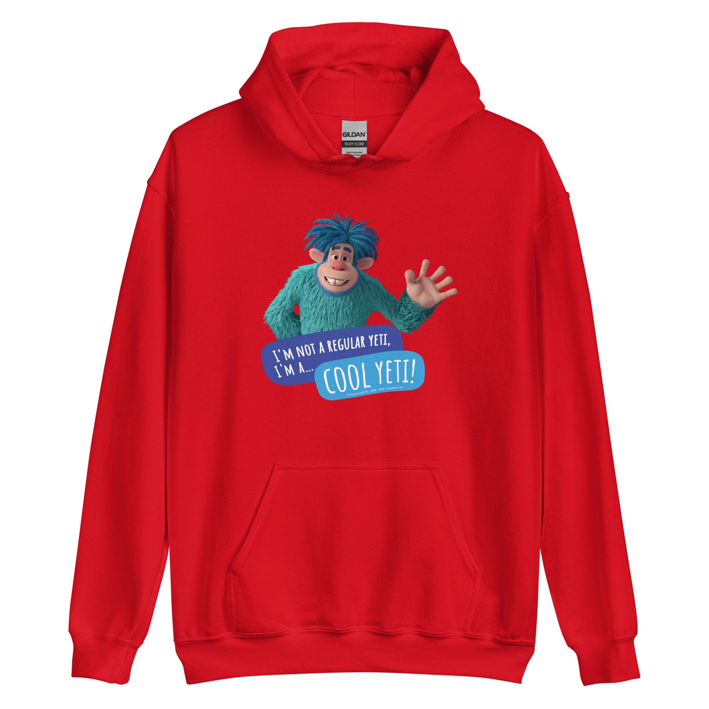 Masha and the Bear Friends Cool Yeti Unisex Hoodie Red T-SHIRT