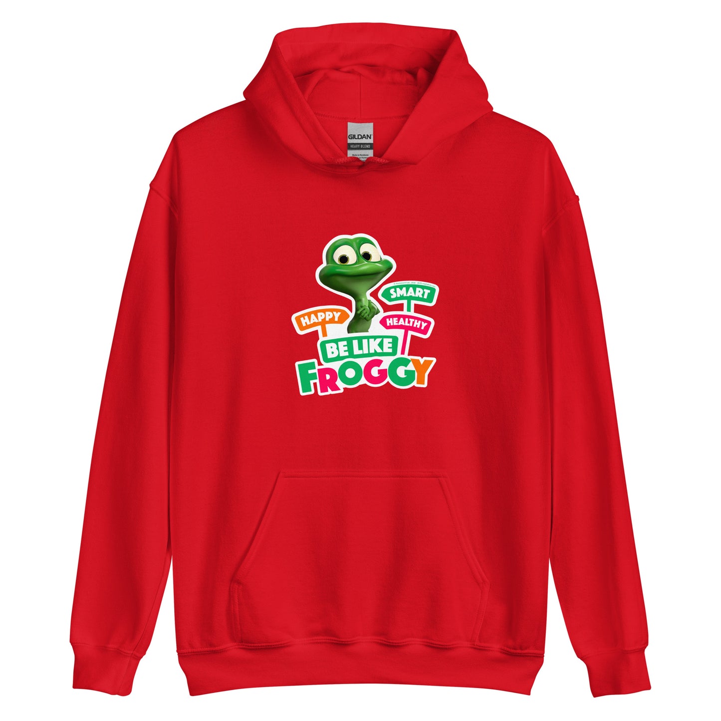 Masha and the Bear Friends Be Like Froggy Unisex Hoodie Red T-SHIRT
