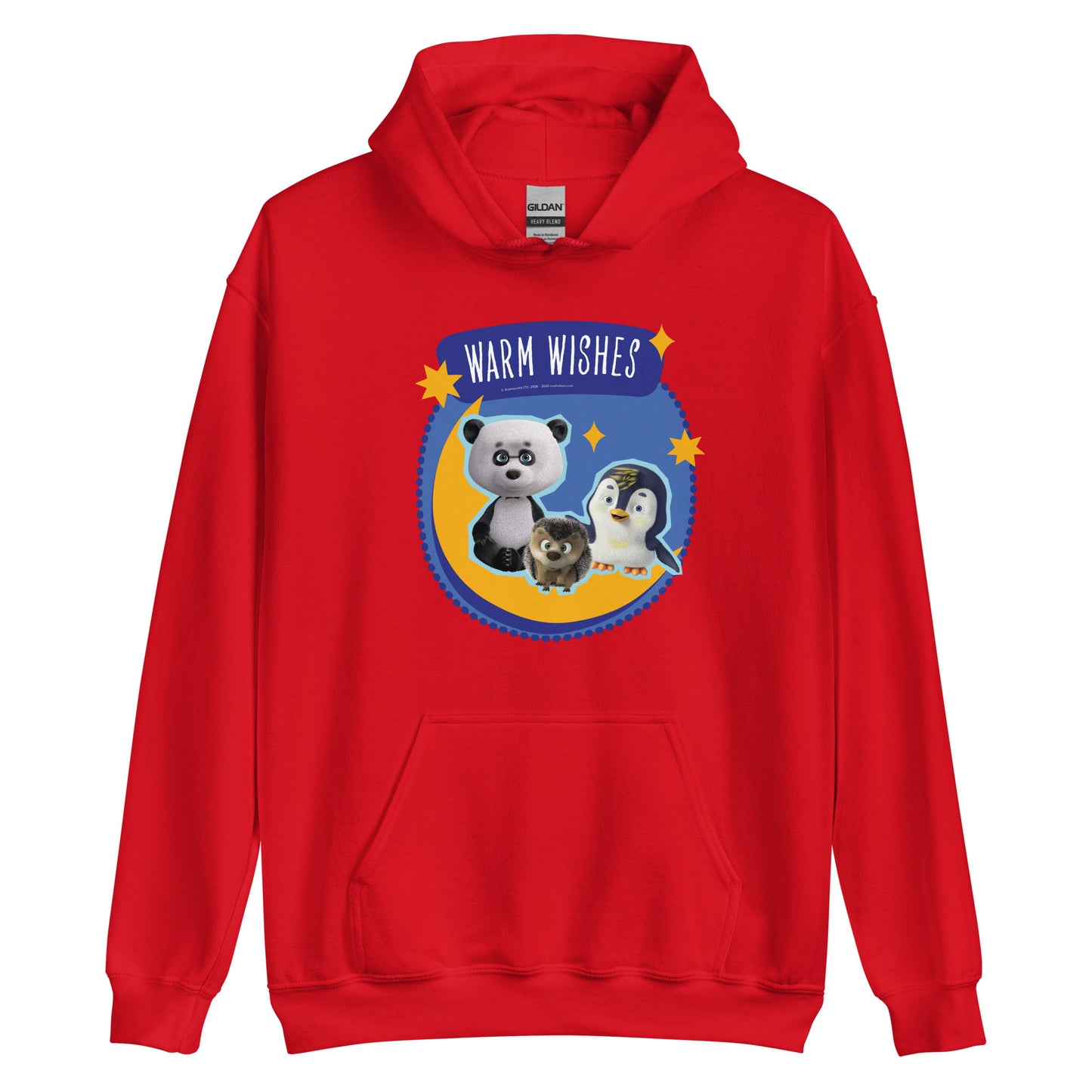 Masha and the Bear Friends Warm Wishes Unisex Hoodie Red T-SHIRT
