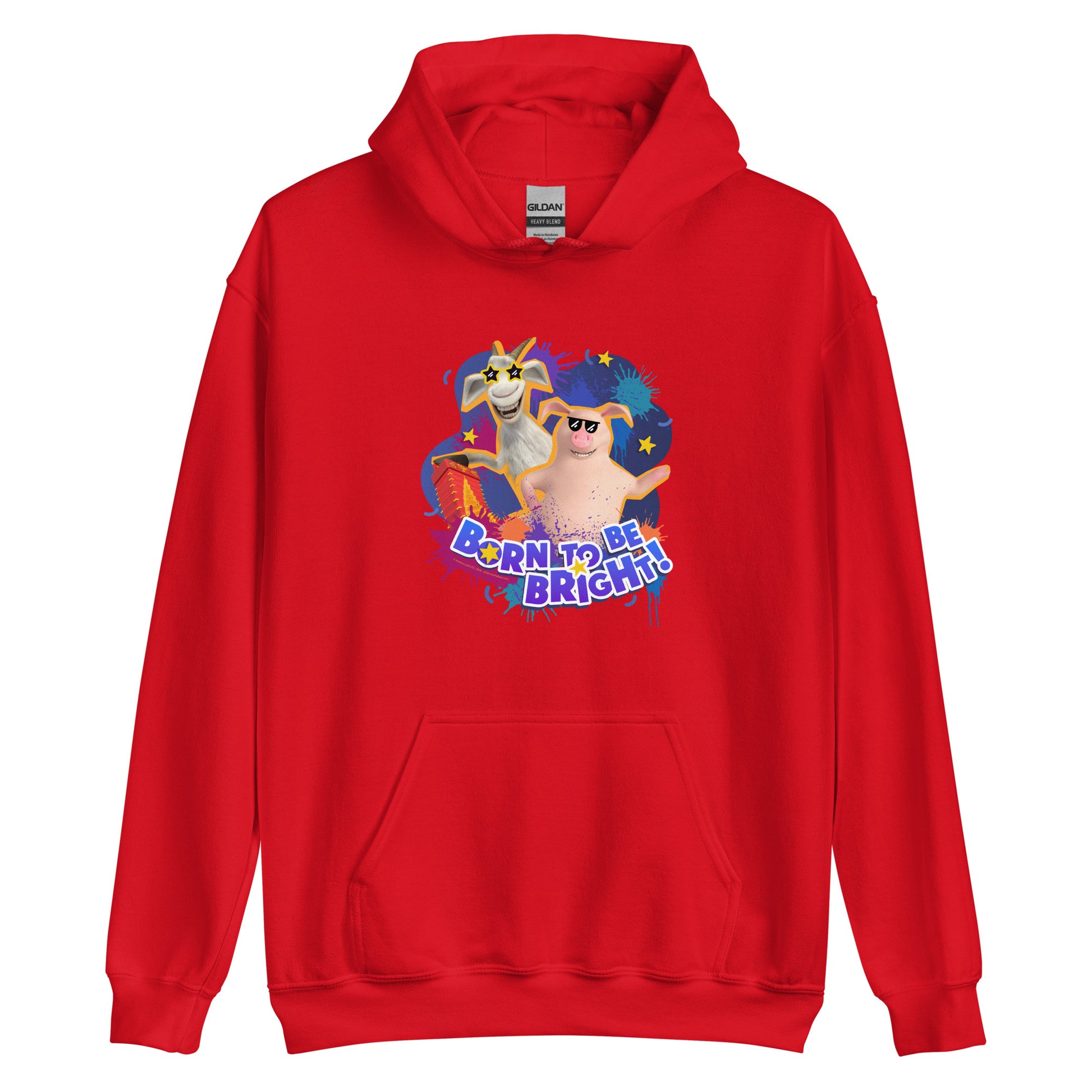 Masha and the Bear Friends Born To Be Bright! Unisex Hoodie Red T-SHIRT