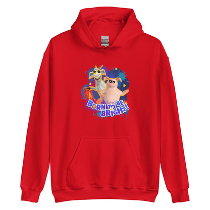 Masha and the Bear Friends Born To Be Bright! Unisex Hoodie Red T-SHIRT