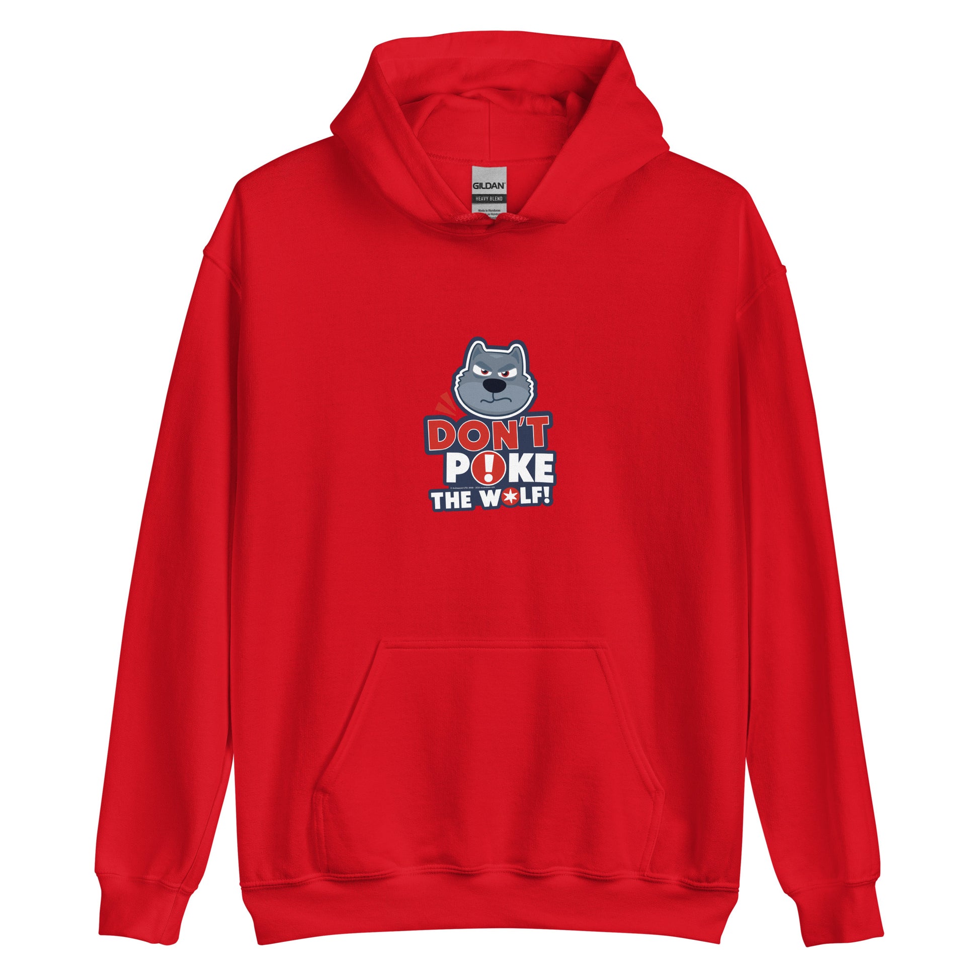 Masha and the Bear Friends Don't Poke The Wolf! Unisex Hoodie Red T-SHIRT