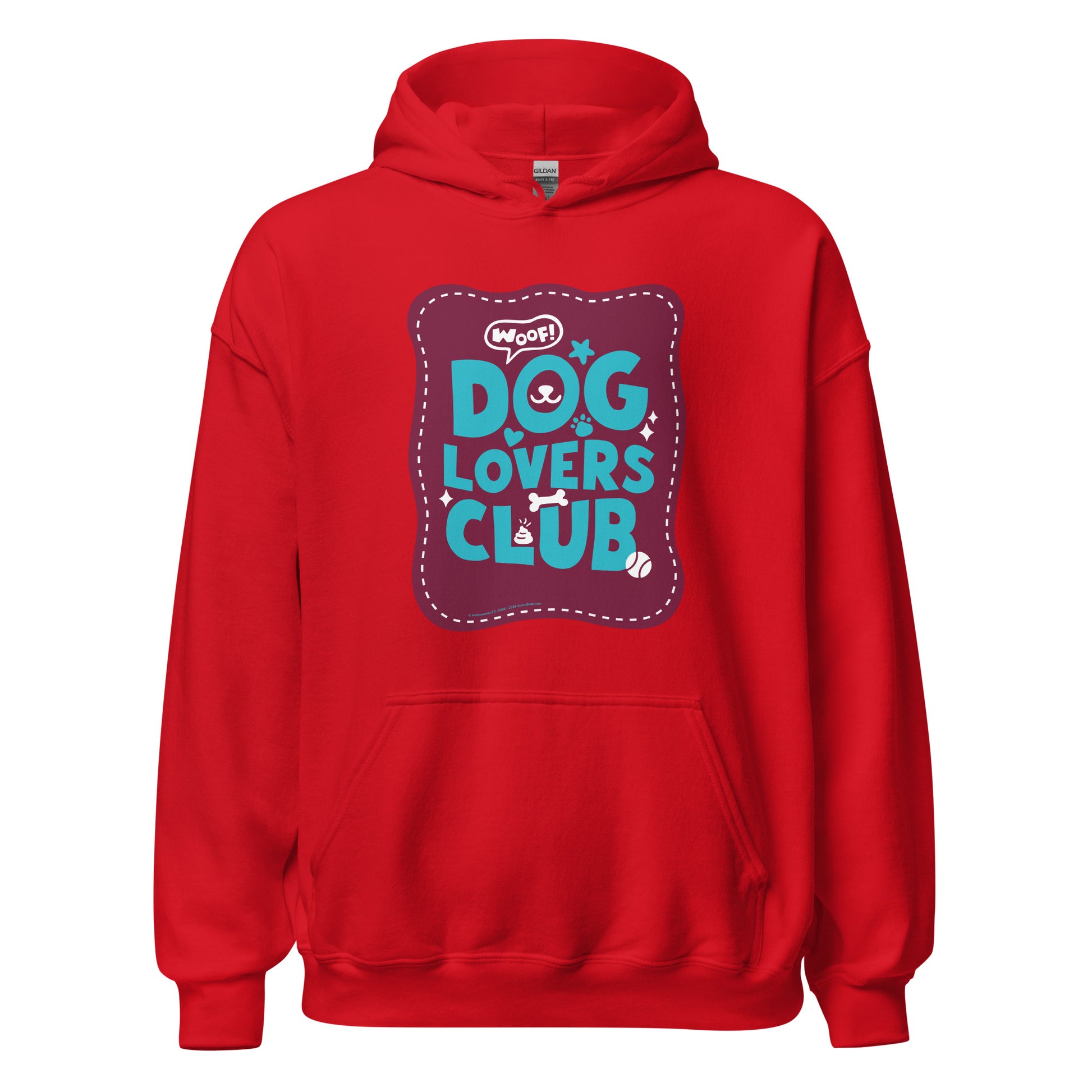 Masha and the Bear Friends Dog Lovers Club Unisex Hoodie Red T-SHIRT