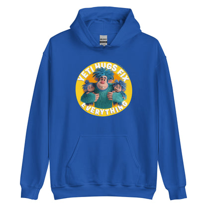 Masha and the Bear Friends Hugs Fix Everything Unisex Hoodie Royal T-SHIRT