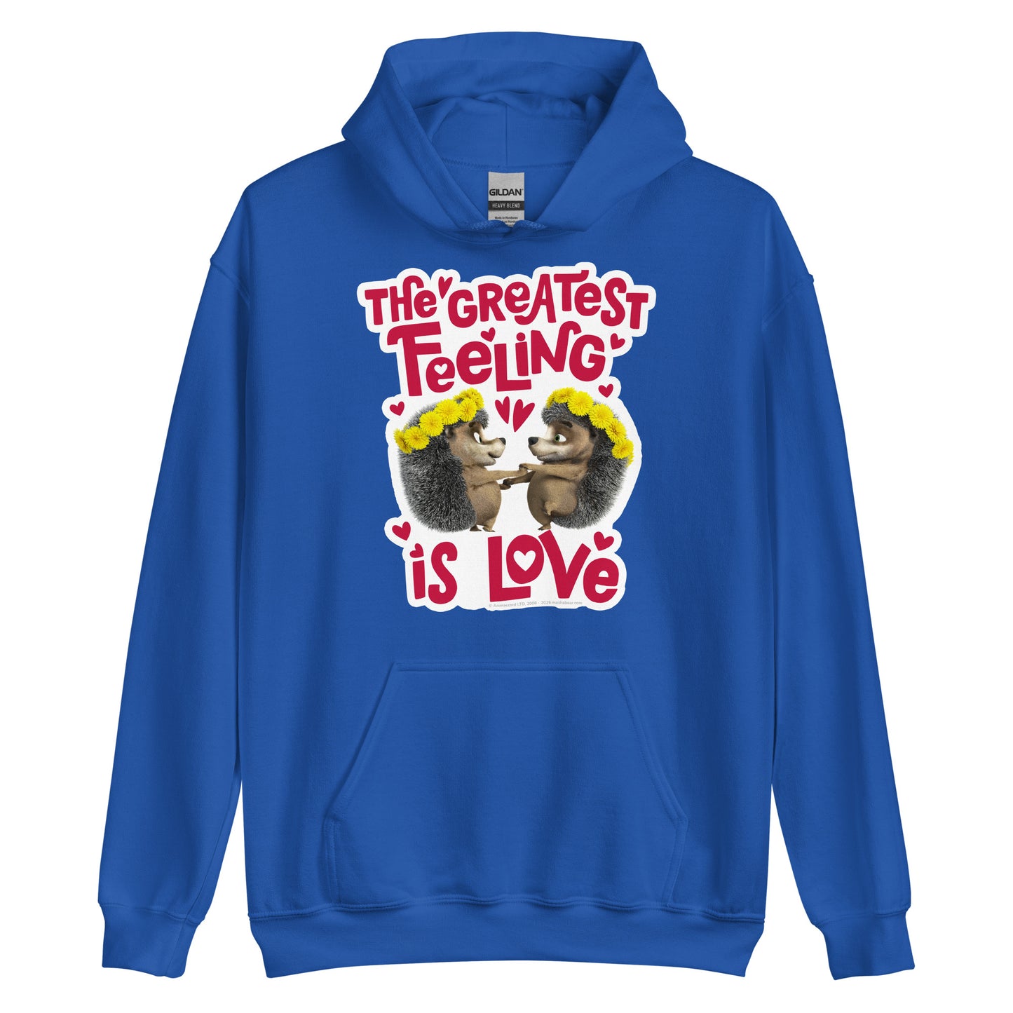 Masha and the Bear Friends Greatest Feeling Unisex Hoodie Royal T-SHIRT