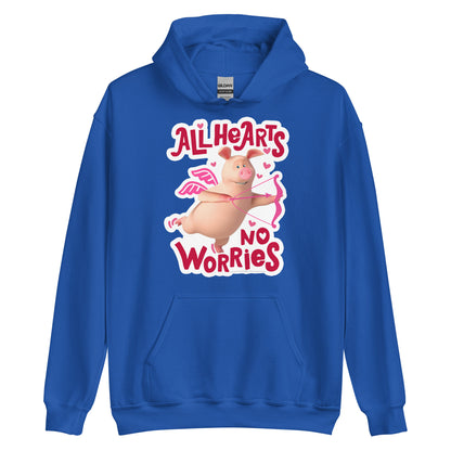 Masha and the Bear Friends No Worries Unisex Hoodie Royal T-SHIRT