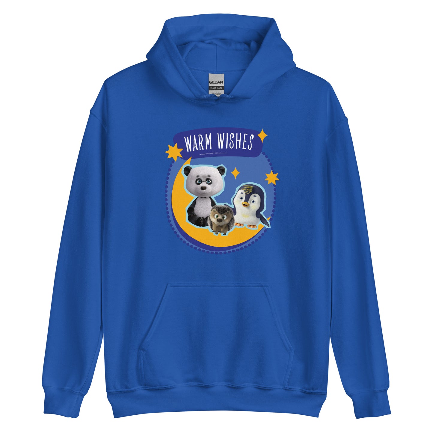 Masha and the Bear Friends Warm Wishes Unisex Hoodie Royal T-SHIRT