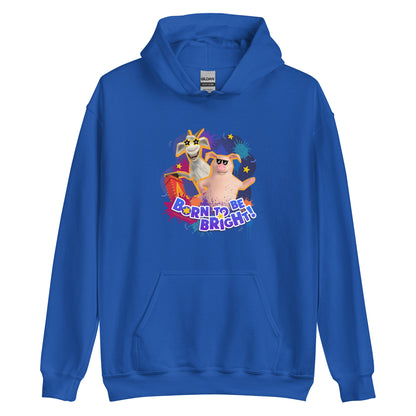 Masha and the Bear Friends Born To Be Bright! Unisex Hoodie Royal T-SHIRT