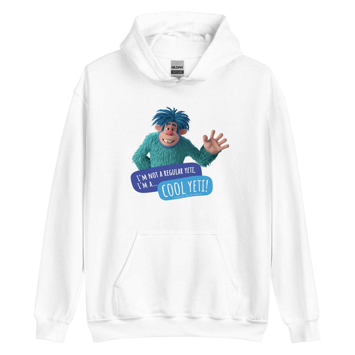 Masha and the Bear Friends Cool Yeti Unisex Hoodie White T-SHIRT
