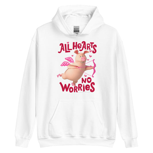Masha and the Bear Friends No Worries Unisex Hoodie White T-SHIRT