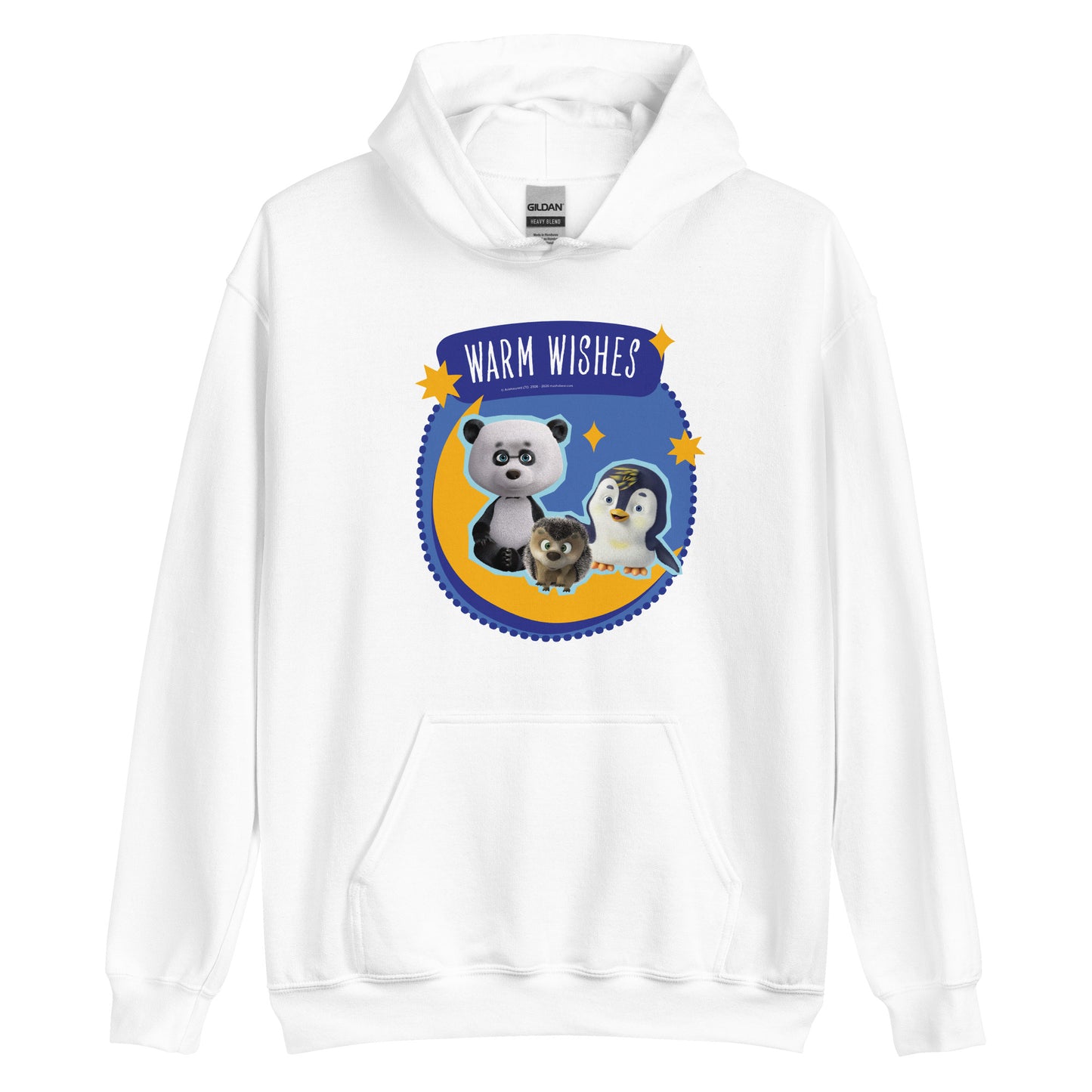 Masha and the Bear Friends Warm Wishes Unisex Hoodie White T-SHIRT