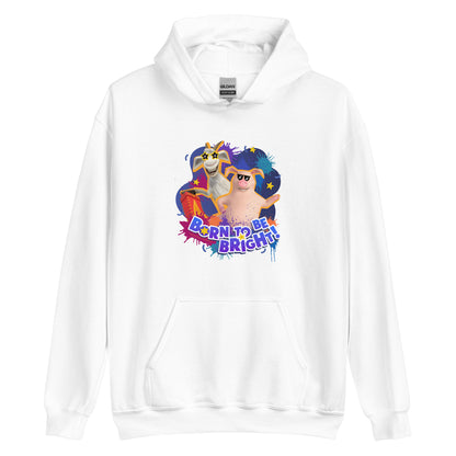 Masha and the Bear Friends Born To Be Bright! Unisex Hoodie White T-SHIRT