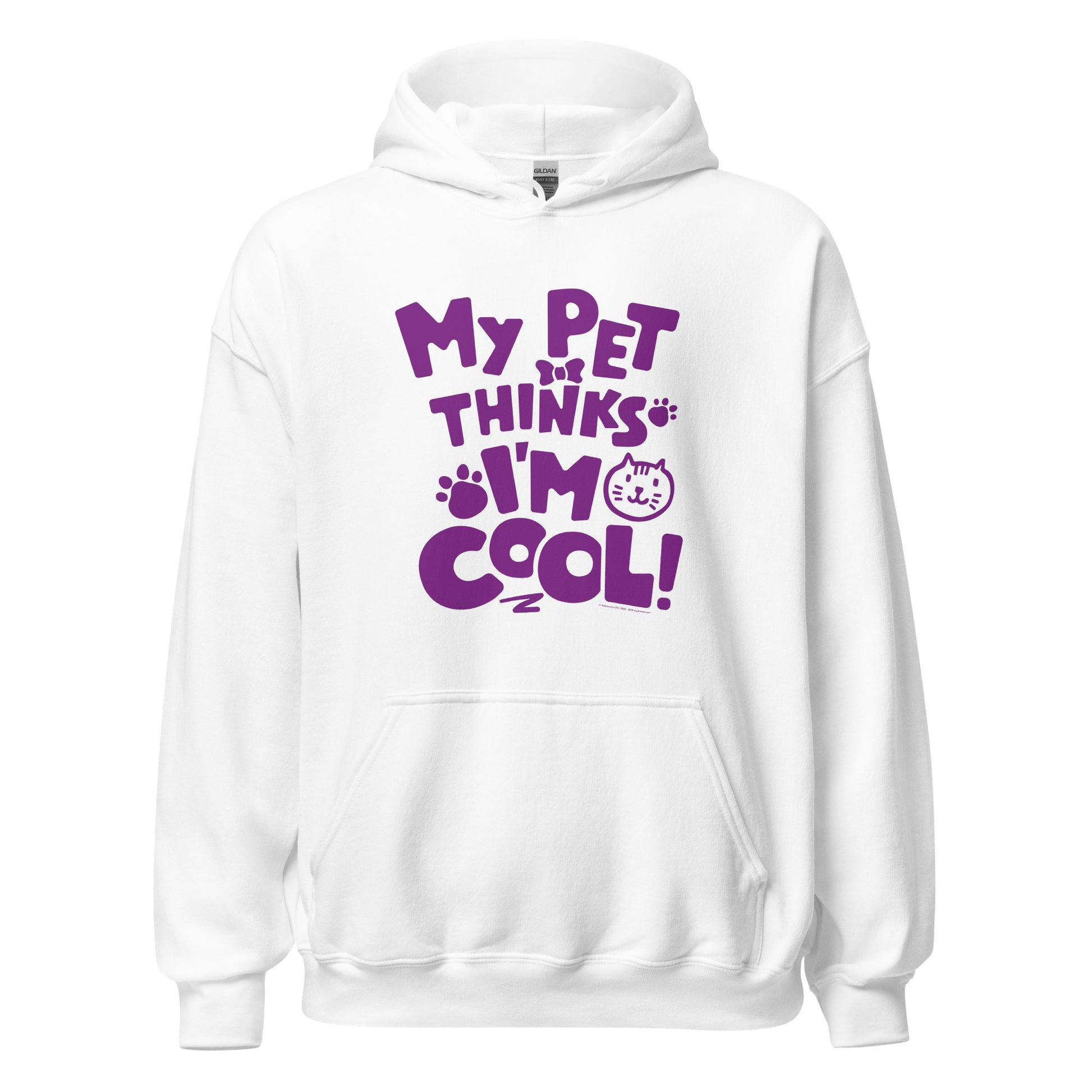 Masha and the Bear Friends Pet Thinks I'm Cool Unisex Hoodie White T-SHIRT