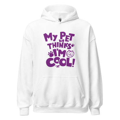 Masha and the Bear Friends Pet Thinks I'm Cool Unisex Hoodie White T-SHIRT
