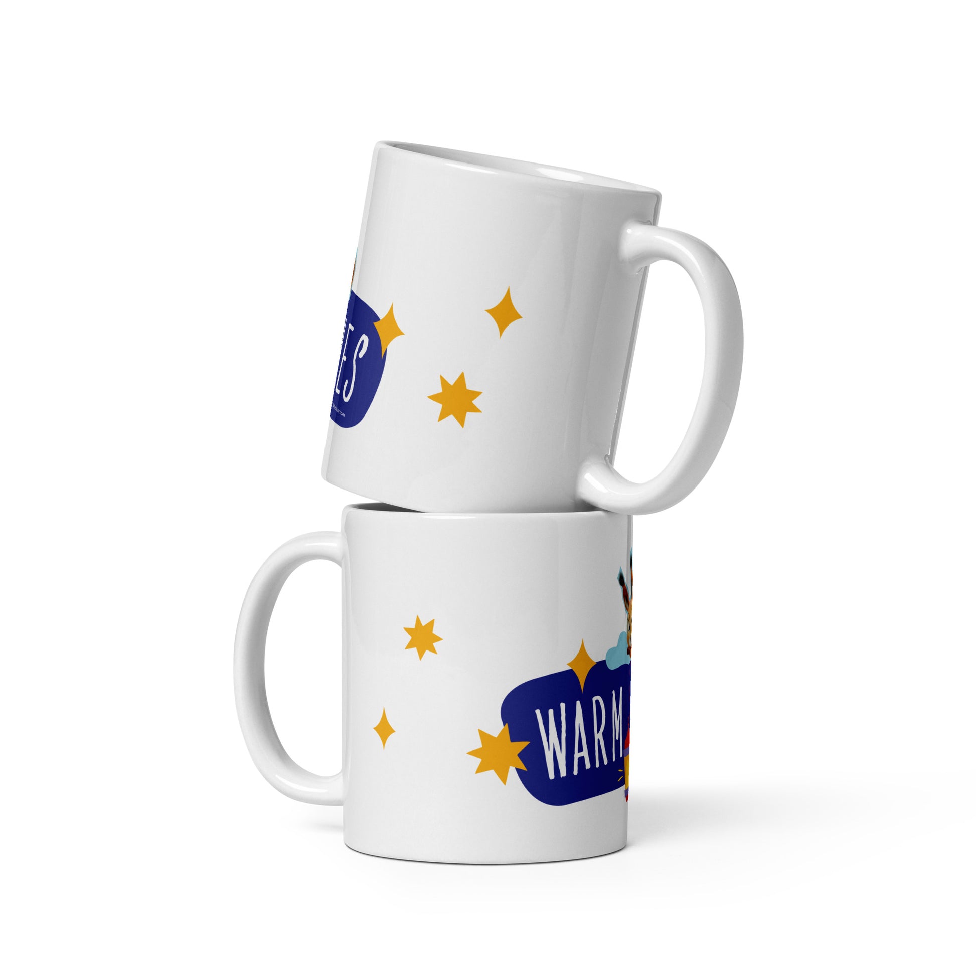 Masha and the Bear Friends Warm Wishes White glossy mug MUG