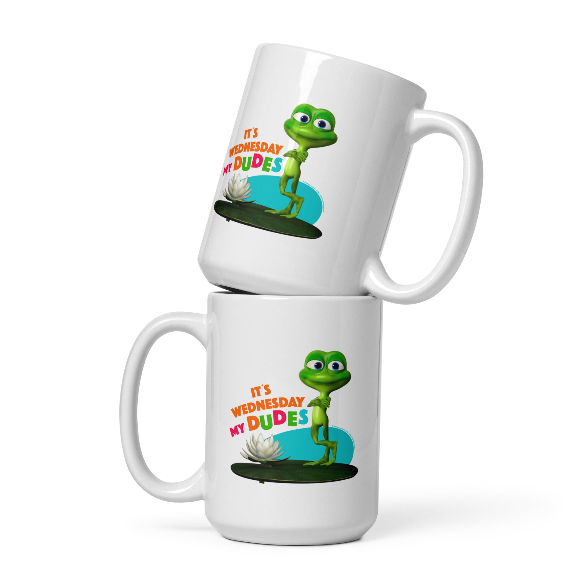 Masha and the Bear Friends: Swamp Squad White glossy mug 15 oz MUG