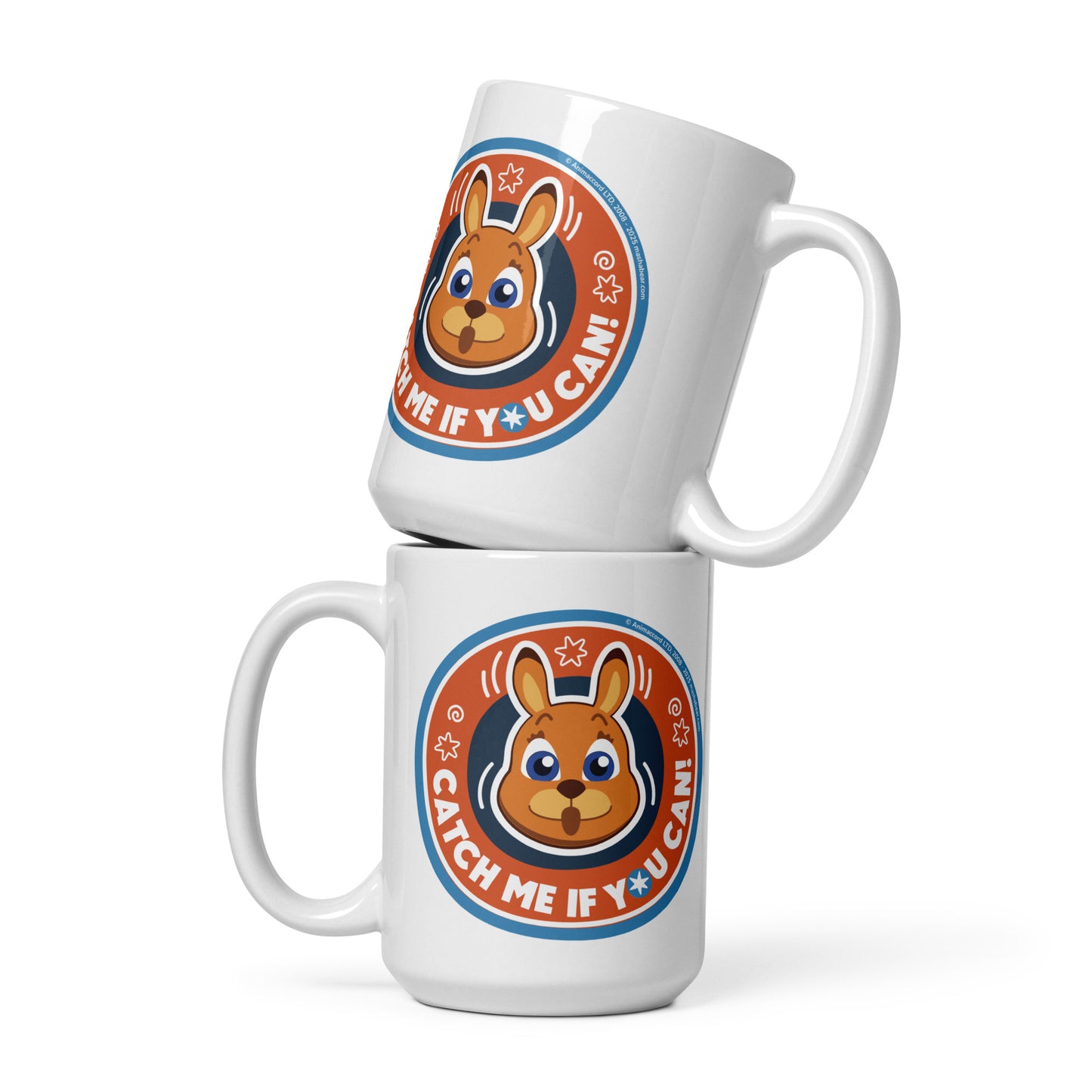 Masha and the Bear Friends: Emoji White glossy mug 15 oz MUG