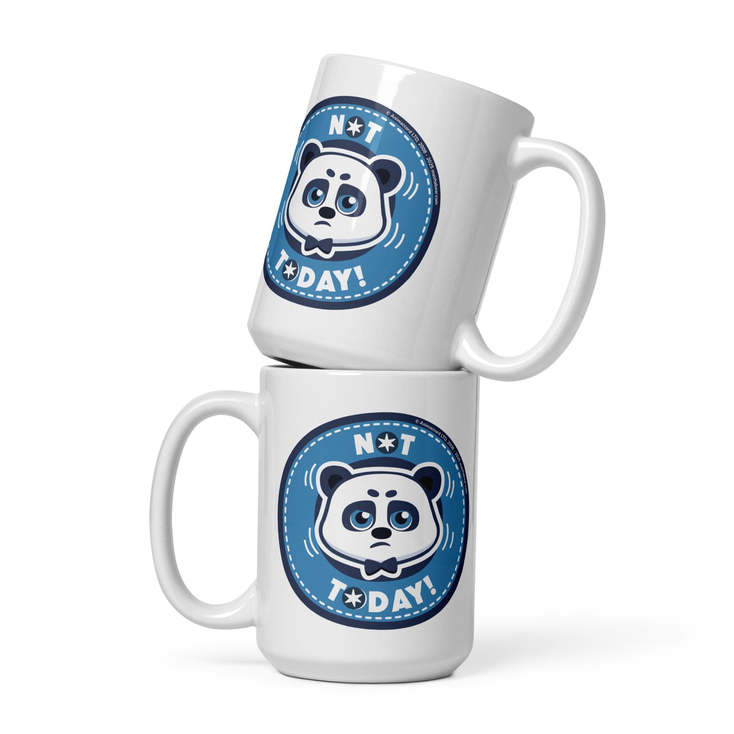 Masha and the Bear Friends: Emoji White glossy mug 15 oz MUG