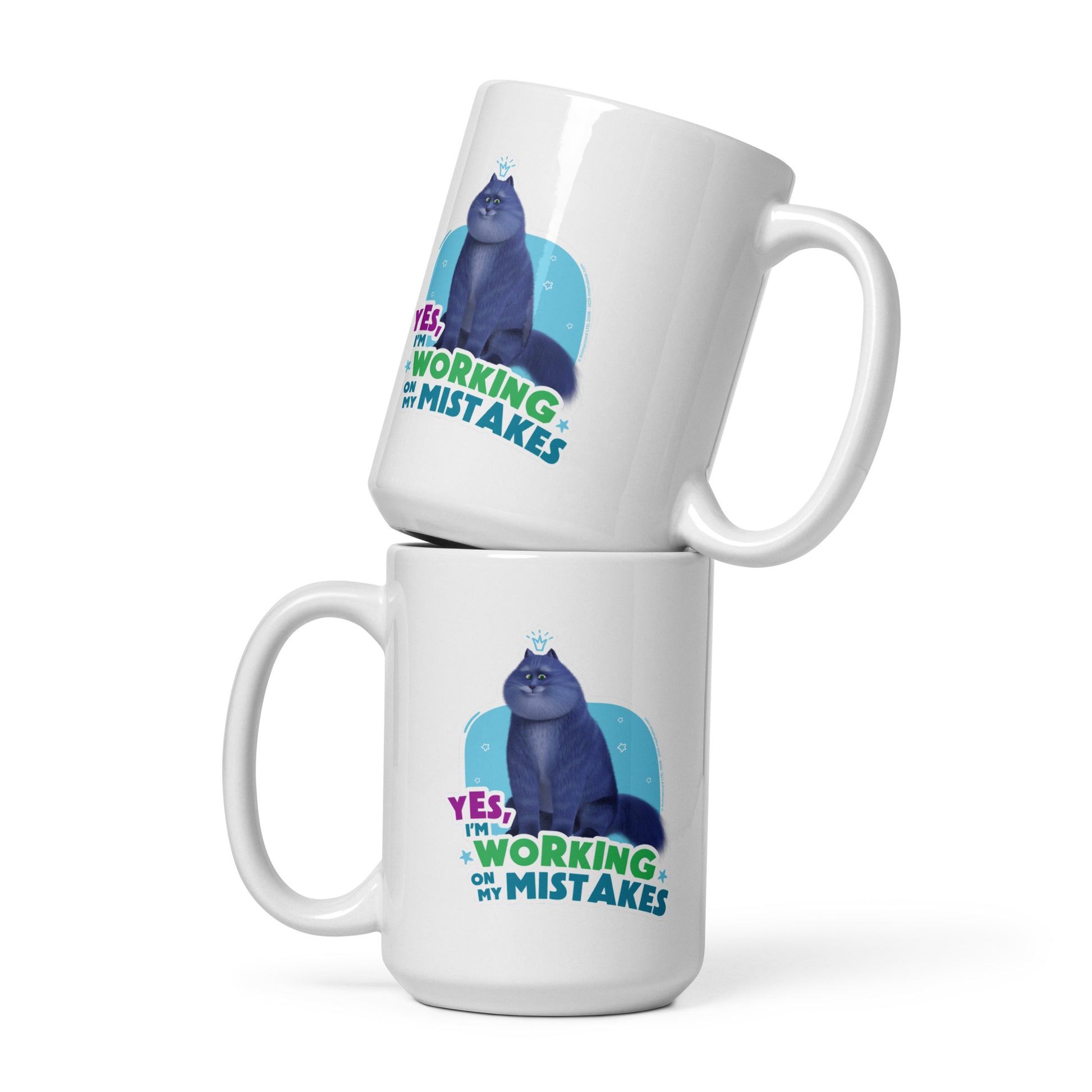 Masha and the Bear Friends: Cat White glossy mug 15 oz MUG