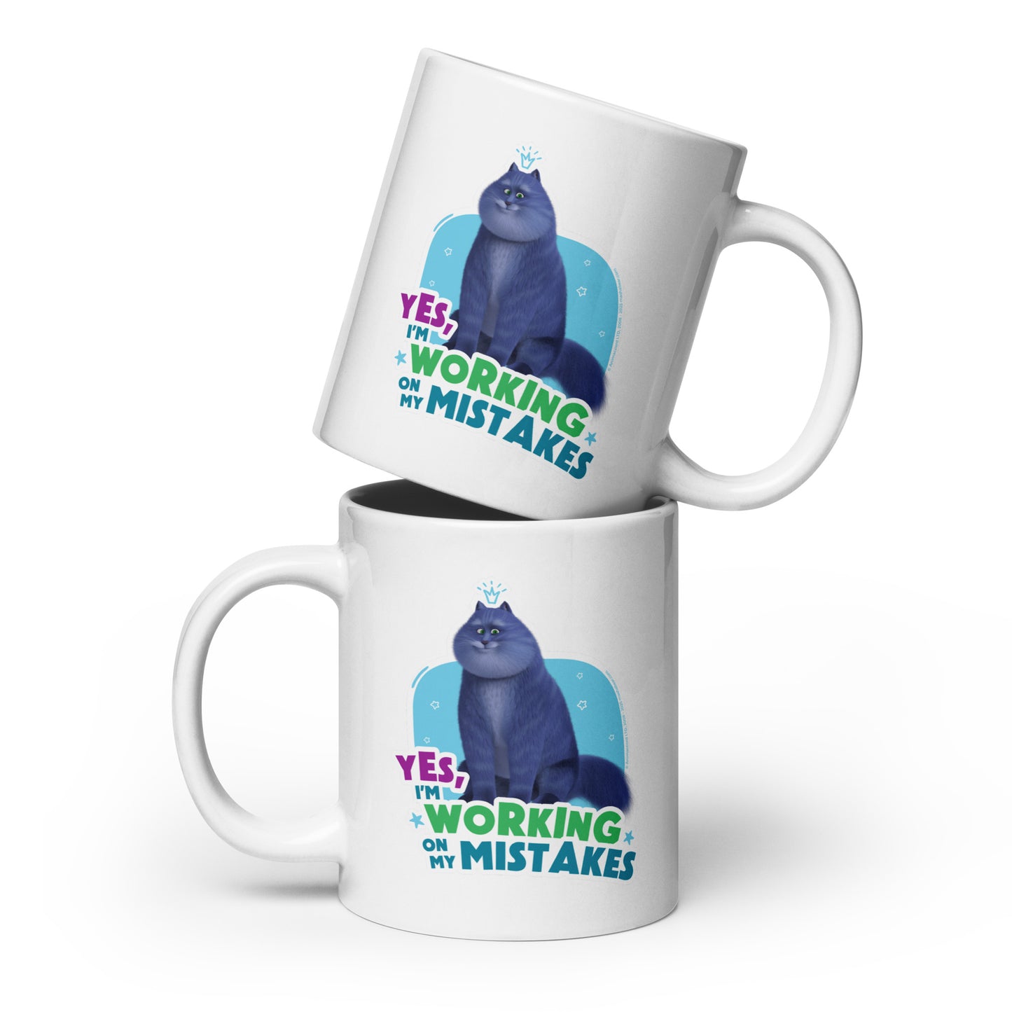 Masha and the Bear Friends: Cat White glossy mug 20 oz MUG