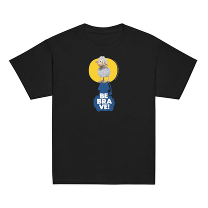 Masha and the Bear Friends Be Brave! Youth classic tee Black T-SHIRT