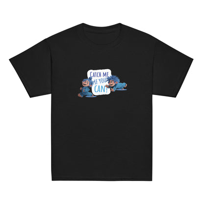 Masha and the Bear Friends Catch Me! Youth classic tee Black T-SHIRT