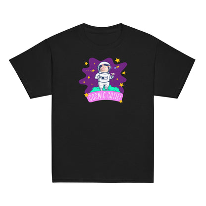 Masha and the Bear Friends Cosmic Cutie! Youth classic tee Black T-SHIRT